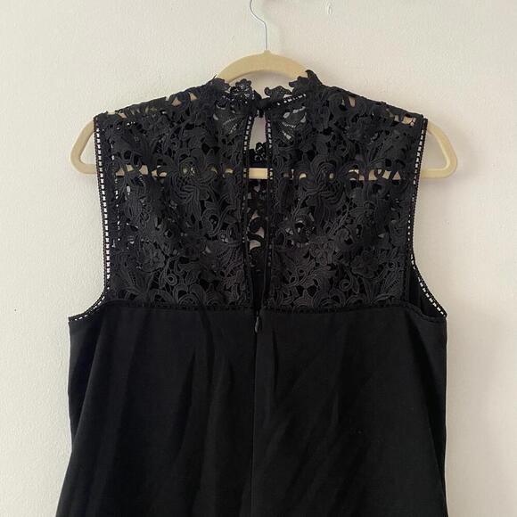 THEORY black lace upper sleeveless shift dress - Picture 5 of 5